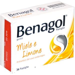 Benagol Tablets Honey And Lemon Antiseptic Oral Cavity 36 Tablets