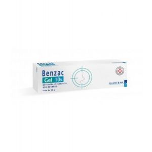 Galderma benzac gel 10% skin disinfection 40g tube
