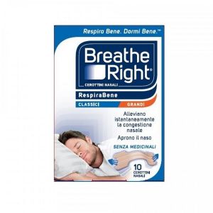 Breath Right RespiraBene Large Classic Nasal Patches 10 Pieces