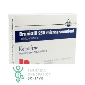 Brunistill Eye drops 0.025 mg Ketotifen Conjunctivitis 20 vials 0.5 ml