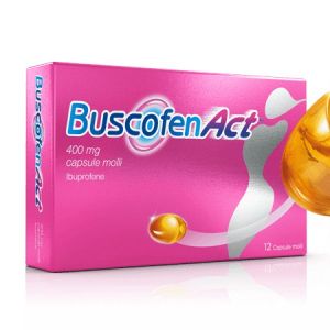 Sanofi Buscofenact 400mg Ibuprofen Pain Reliever 12 Softgels