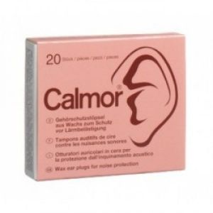 Anti-sound earplugs in calmor natural wax 20 pieces