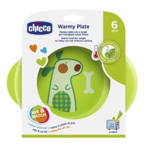Chicco Pappacalda Plate 6 Months + Green