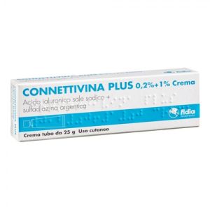 Connettivina Plus 0.2%+0.1 Hyaluronic Acid Dermatological Cream 25 g