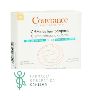 Avène Couvrance Colored Compact Cream Oil Free 01 Porcelain Color 9.5 g