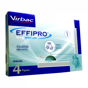 Effipro Spot-On Pesticide for Cats 50 mg 4 Pipettes