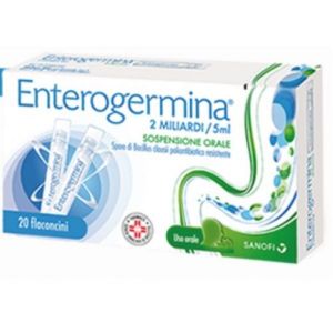 Enterogermina 2 Billion Oral Suspension 20 Vials X5ml