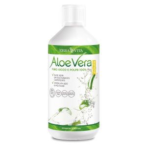 Erba vita aloe vera pure juice 100% purifying supplement 1000 ml