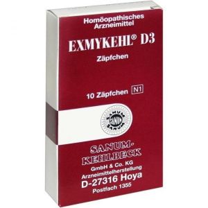 Sanum Exmykehl D3 Homeopathic Remedy Against Mycosis 10 Suppositories