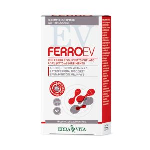 Erba Vita Ferro EV Iron Supplement 60 Capsules