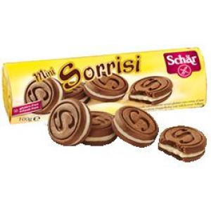 Schar Mini Sorrisi Biscotti Senzaglutine Al Cacao Con Crema Al Latte 100g