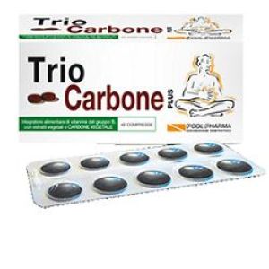 Trio Carbone Plus Supplement Against Intestinal Gas 40 Tablets