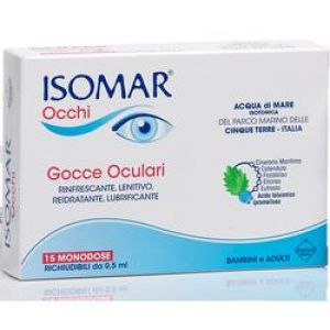 Isomar Occhi Eye Drops With Hyaluronic Acid 0.20% 15 Vials