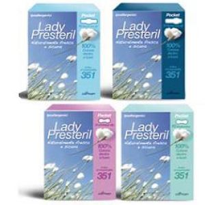 Lady presteril day pads with folded wings biodegradable