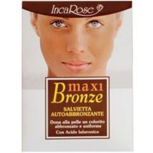 Incarose maxi bronze self-tanning wipes 7 disposable wipes