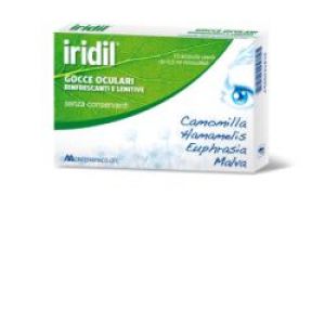 Iridil Refreshing And Soothing Eye Drops 10 Vials Of 0.5ml