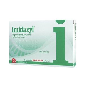 Imidazyl Eye Drops 1mg/ml Naphazoline Decongestant 10 Single Dose Vials
