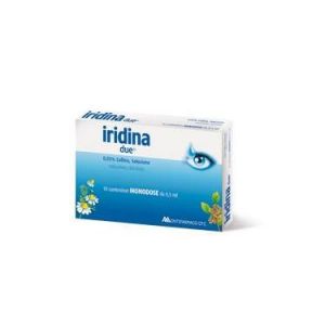 Iridina Due Eye Drops 0.05% Naphazoline Hydrochloride 10 Vials 0.5ml