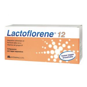 Montefarmaco Otc Lactoflorene Plus Food Supplement 12 Vials