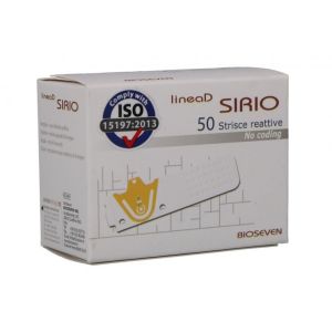 Bioseven Linea D Sirio Strips For Measuring Blood Glucose 50 Strips
