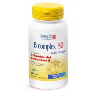 Longlife B Complex 50 T/r Food Supplement 60 Tablets