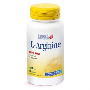Longlife L-arginine 500mg Food Supplement 60 Tablets