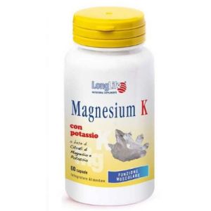 Longlife Magnesium K Magnesium Potassium Supplement 60 Capsules