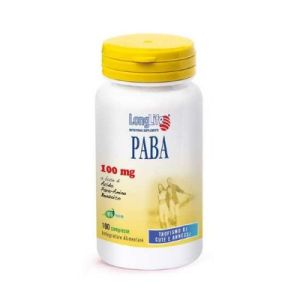 Longlife paba 100mg food supplement 100 tablets