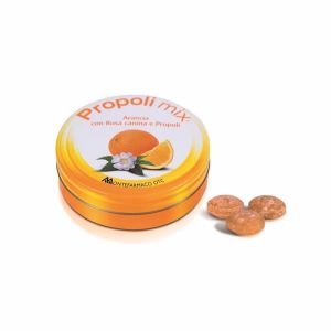 Montefarmaco Propolis Mix Balsamic Candies Orange Flavor 30 Pieces