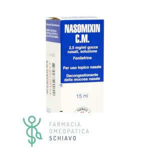Nasomixin CM 2.5 mg/ml Phenylephrine Decongestant Nasal Drops 15 ml