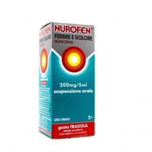 Nurofen Fever and pain 200mg/5ml Strawberry flavor 100ml