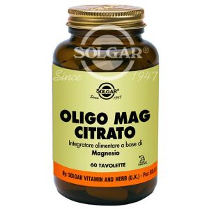 Solgar Oligo Mag Citrate Magnesium Supplement 60 Tablets