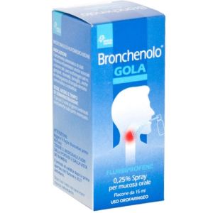 Omega Chefaro Bronchenolo Throat Anti-inflammatory Spray For Sore Throats 15ml