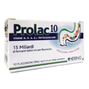 Hering Prolac 10 Lactic Ferments 15 Billion 10 vials of 8 ml