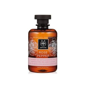 Apivita black pepper/Bulgarian rose cleansing shower gel 250ml
