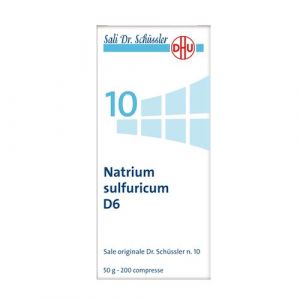 Dr. Schussler original 10 Natrium Sulfuricum D6 of 200 Tablets