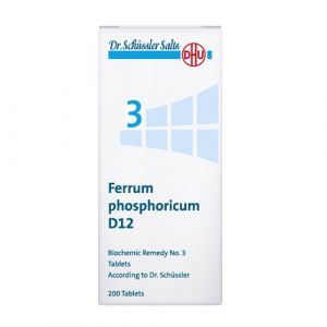 Dr. Schussler original 3 Ferrum Phosphoricum D12 of 200 Tablets