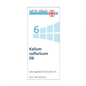 Dr. Schussler original 6 Kalium Sulfuricum D6 of 200 Tablets