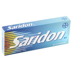 Saridon Tablets Paracetamol / Propyphenazone Antipyretic 20 Tablets