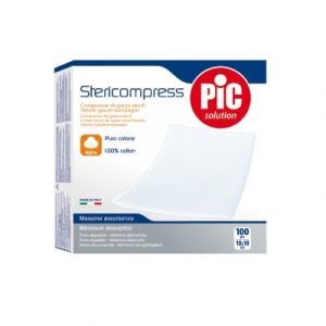 Pic Stericompress Soft Gauze 10X10cm 100Pcs