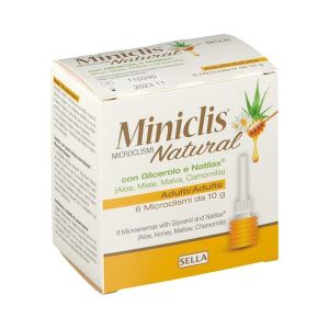 Saddle Miniclis Natural Microclismi Adults 6 Pieces