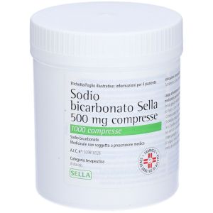 Sella Sodium Bicarbonate 500mg Food Supplement 1000 Tablets