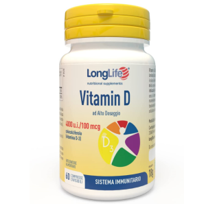 Longlife Vitamin D4000ui Food Supplement 60 Tablets