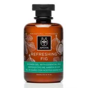 Apivita refreshing fig refreshing shower gel with essential oils 300ml