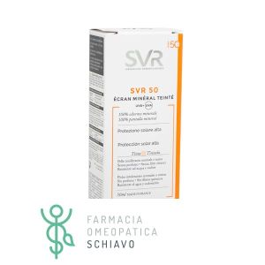 SVR Sun Secure Schermo Minerale Colorata SPF 50+ Crema Solare Viso Pelle Normale Mista 50 ml