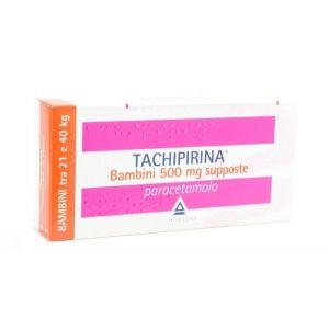 Angelini Tachipirina Children 500mg Paracetamol 10 Suppositories