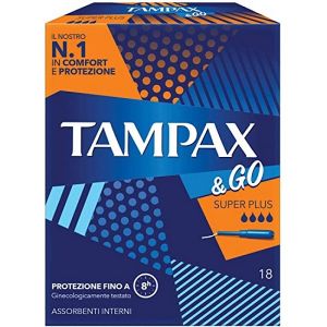 Tampax &go super plus tampon 18 pieces