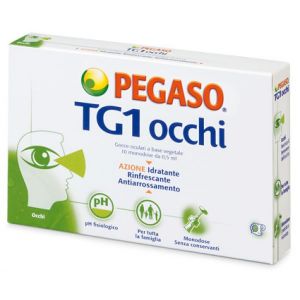 Pegaso Tg 1 Eyes Drops For Dryness And Eye Irritation 10 Single Dose 0.5ml