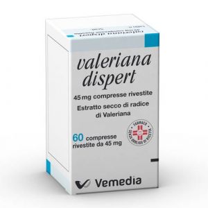 Valeriana Dispert 45mg Dry Extract Of Valerian 60 Coated Tablets