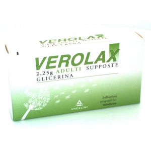 Angelini Verolax 2.25g Adults Suppositories With Glycerin 18 Suppositories